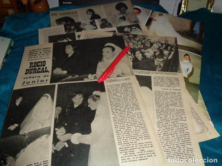 Coleccionismo de Revistas y Peri&oacute;dicos: RECORTE : BODA DE ROCIO DURCAL Y JUNIOR ( 7 PAG.) SEMANA, ENERO 1970.(#)