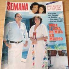Coleccionismo de Revistas y Periódicos: SEMANA 1983 MECANO JULIO IGLESIAS LUIS MIGUEL ROMINA Y ALBANO MARÍA JIMÉNEZ BRIGITTE BARDOT