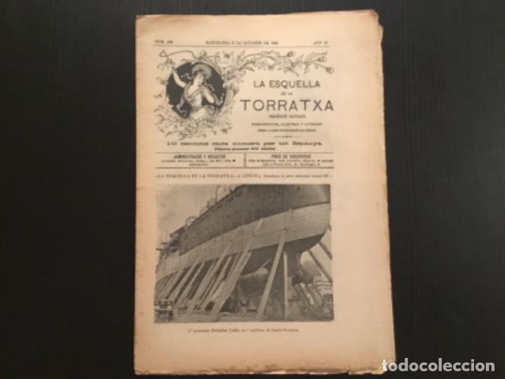 Coleccionismo de Revistas y Peri&oacute;dicos: Revista Republicana La Esquella de la Torratxa a&ntilde;o 1896 n&uacute;mero 925 acorazado Crist&oacute;bal Colon