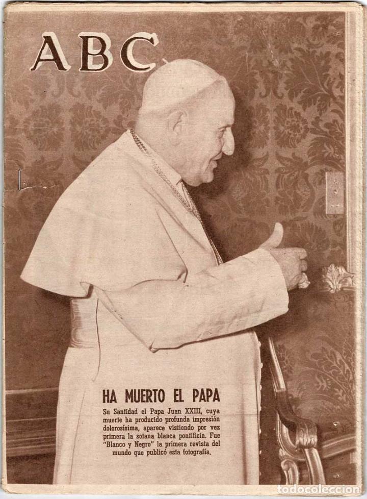 Coleccionismo de Revistas y Peri&oacute;dicos: ABC No. 17852. 4 junio 1963. Ha muerto el Papa
