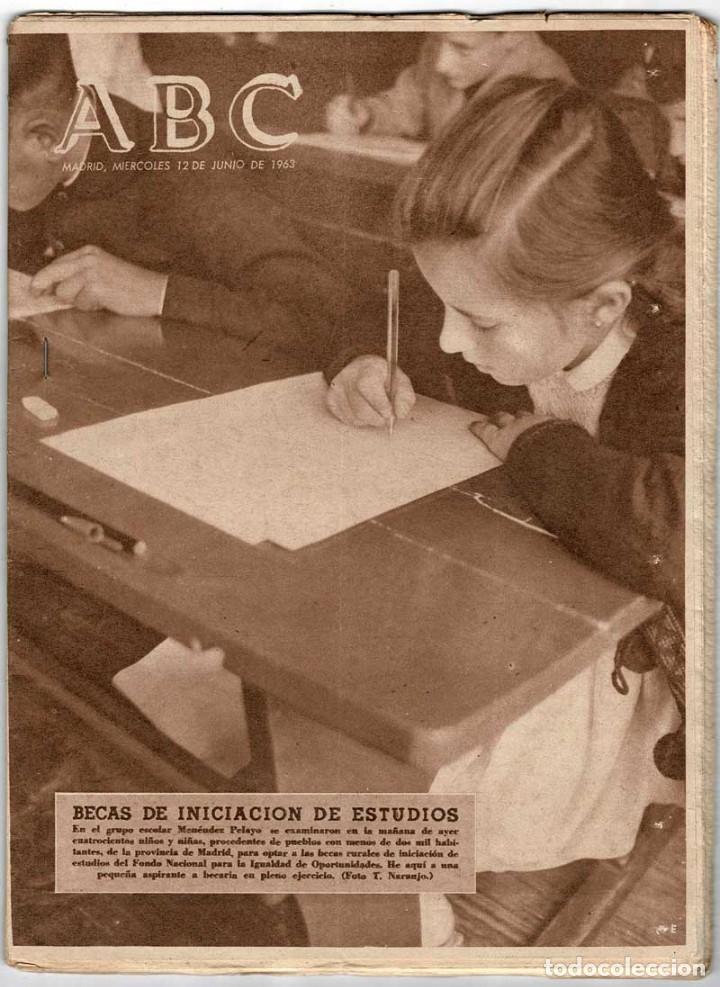 Coleccionismo de Revistas y Peri&oacute;dicos: ABC No. 17859. 12 junio 1963. Becas de iniciaci&oacute;n de estudios
