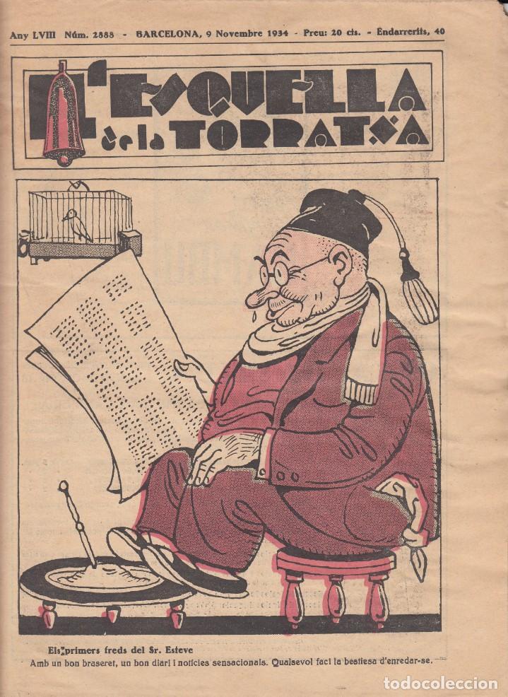 Coleccionismo de revistas y peri&oacute;dicos: L'ESQUELLA DE LA TORRATXA - NUM. 2888 - ANY 1934