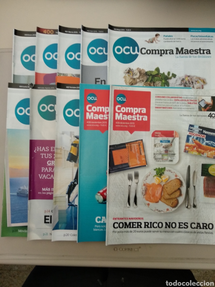Coleccionismo de Revistas y Peri&oacute;dicos: OCU COMPRA MAESTRA A&Ntilde;O 2015