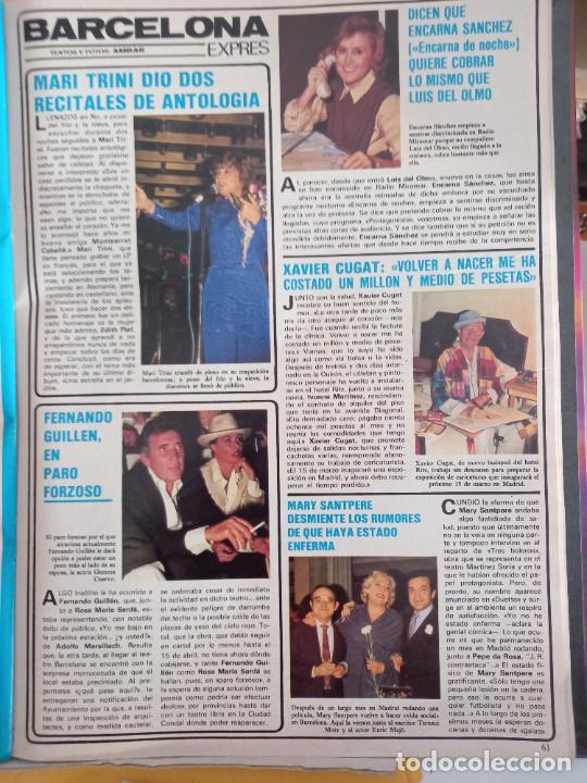 Coleccionismo de revistas y peri&oacute;dicos: MARI TRINI ENCARNA SANCHEZ FERNANDO GUILLEN GEMMA CUERVO MARY SANTPERE TERENCI MOIX XAVIER CUGAT