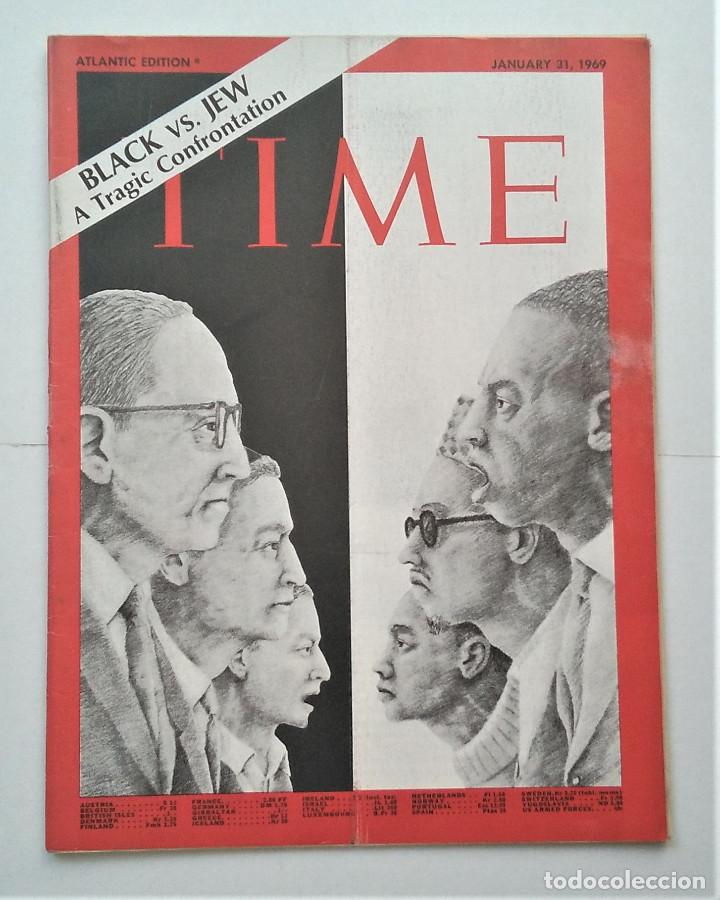 Collectionnisme de Revues et Journaux: Black Vs Jew, A Tragic Confrontation. Time The Weekly Newsmagazine, Jan 31, 1969