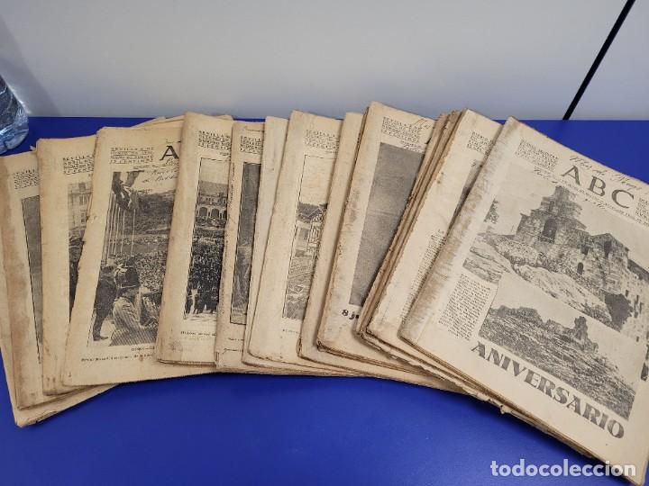 Coleccionismo de Revistas y Peri&oacute;dicos: LOTAZO DE PERIODICOS DEL ABC DE SEVILLA DE 1937 Y 1938 MESES COMPLETOS