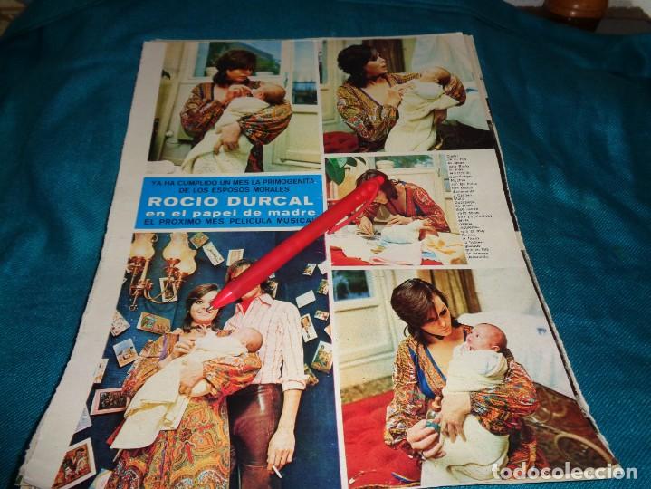 Coleccionismo de Revistas y Peri&oacute;dicos: RECORTE : LA HIJA DE ROCIO DURCAL, CUMPLE UN MES. SEMANA, ENERO 1971(#)