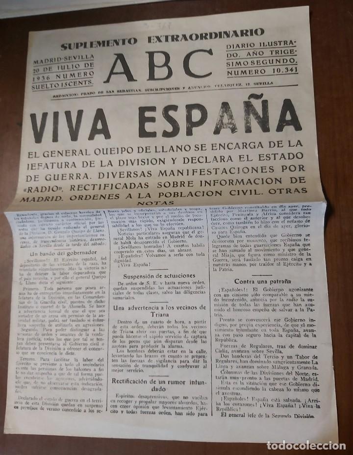 Coleccionismo de Revistas y Peri&oacute;dicos: COPIA diario ABC, 1936