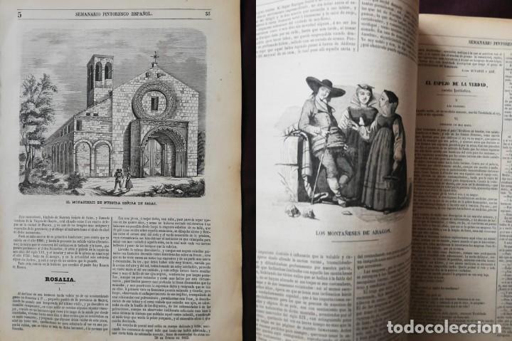Collezionismo di Riviste e Giornali: SEMANARIO PINTORESCO ESPA&Ntilde;OL: N&ordm;5 30 de enero de 1853. Monasterio Nuestra Se&ntilde;ora de Salas