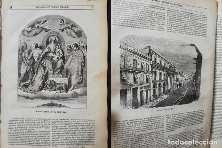 Collezionismo di Riviste e Giornali: SEMANARIO PINTORESCO ESPA&Ntilde;OL: N&ordm; 8. 20 de febrero de 1853, Ba&ntilde;os de Arnedillo y Teatro de M&eacute;xico.