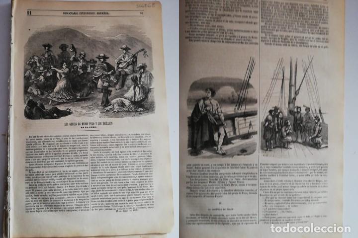 Collezionismo di Riviste e Giornali: SEMANARIO PINTORESCO ESPA&Ntilde;OL: N&ordm; 11, 13 de marzo 1853. Esclavos en Per&uacute;,