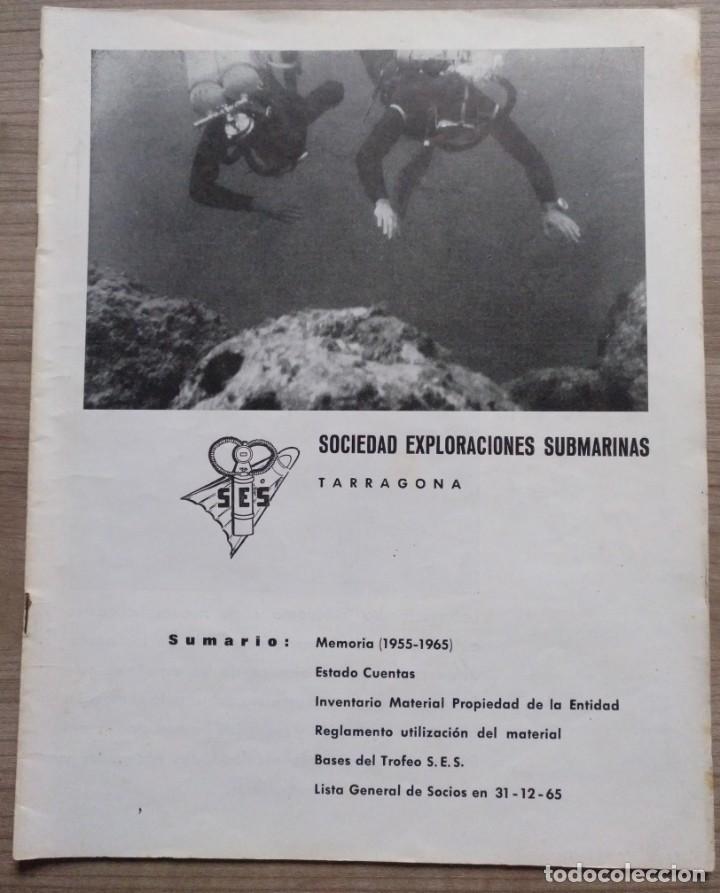 Coleccionismo de Revistas y Peri&oacute;dicos: Submarinismo, revista sociedad Exploraciones Submarinas Tarragona 1965