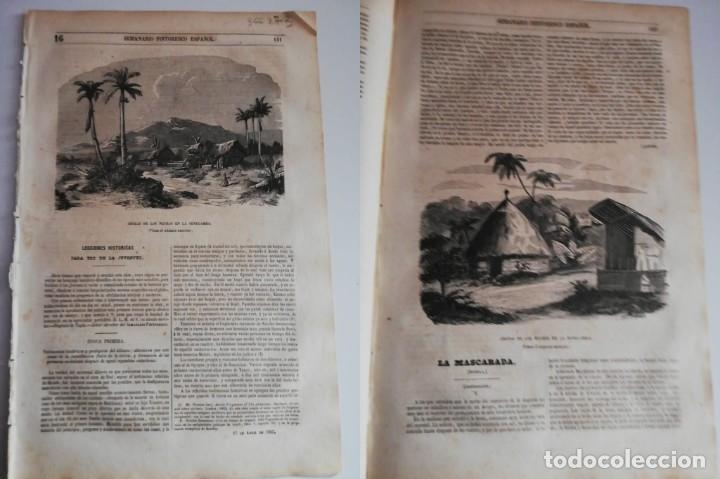 Colecionismo de Revistas e Jornais: SEMANARIO PINTORESCO ESPA&Ntilde;OL: N&ordm;16, 17 abril 1853. Testimonios sobre el diluvio universal. Los Yolof