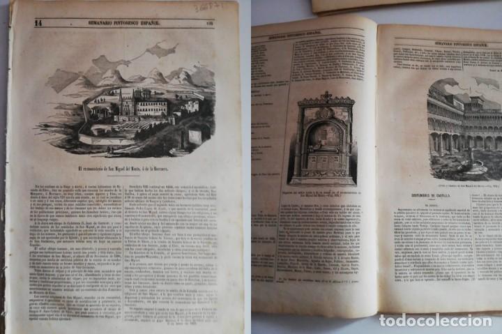 Coleccionismo de Revistas y Peri&oacute;dicos: SEMANARIO PINTORESCO ESPA&Ntilde;OL: : N&ordm; 14, 3 de abril de 1853. San Miguel del Monte Miranda de Ebro