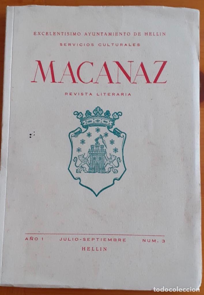 Collectionnisme de Revues et Journaux: HELLIN- ALBACETE- MACANAZ- REVISTA LITERARIA N&ordm; 3 A&Ntilde;O 1952