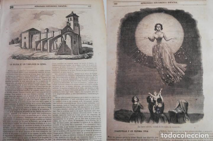 Colecionismo de Revistas e Jornais: SEMANARIO PINTORESCO ESPA&Ntilde;OL: N&ordm;20 15 mayo 1853. Iglesia Santa Mar&iacute;a del Temple de Ceinos de Campos