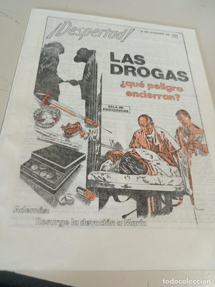 Sammeln von Zeitschriften und Zeitungen: REVISTA !DESPERTAD! LAS DROGAS QUE PELIGRO ENCIERRAN 8 DICIEMBRE DE 1980 REF. UR