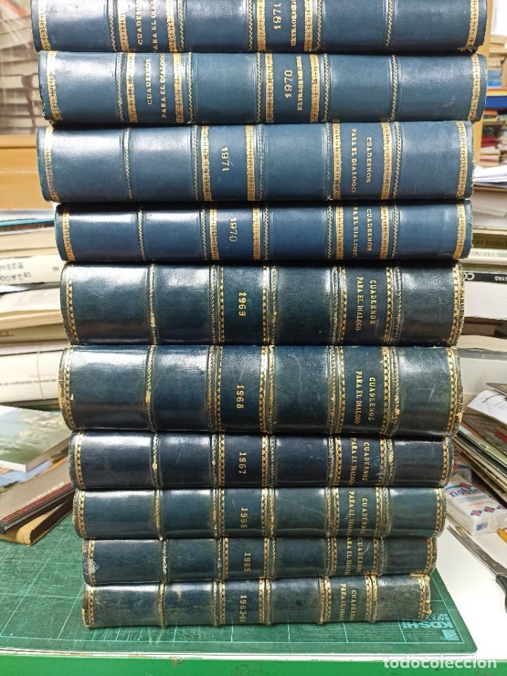 Coleccionismo de revistas y peri&oacute;dicos: Lote 10 vol&uacute;menes . Cuadernos para el Di&aacute;logo. Del a&ntilde;o 1963 al 1971. 2 vol. De extr. 1970-71