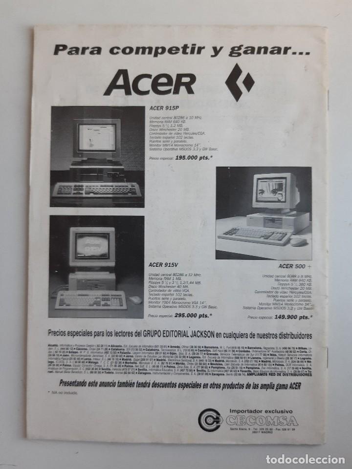Coleccionismo de revistas y peri&oacute;dicos: PC BASIC PC MASTER NUMERO 8 JACKSON 1990 INFORMATICA RETRO - Foto 3