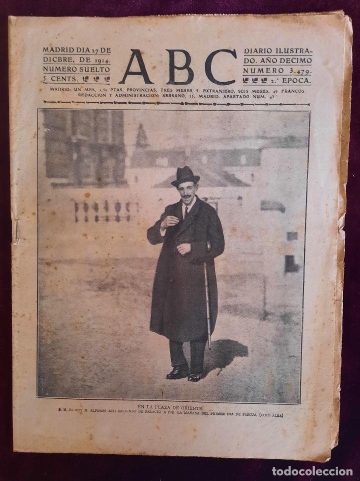Coleccionismo de Revistas y Peri&oacute;dicos: ABC N⁰ 3479 27-DICIEMBRE-1914 - I GUERRA MUNDIAL (VER FOTOS).