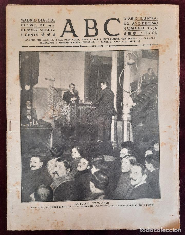 Coleccionismo de Revistas y Peri&oacute;dicos: ABC N⁰ 3476 23-DICIEMBRE-1914 - I GUERRA MUNDIAL (VER FOTOS).