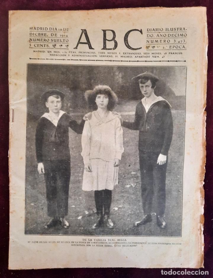 Coleccionismo de Revistas y Peri&oacute;dicos: ABC N⁰ 3473 20-DICIEMBRE-1914 - I GUERRA MUNDIAL (VER FOTOS).