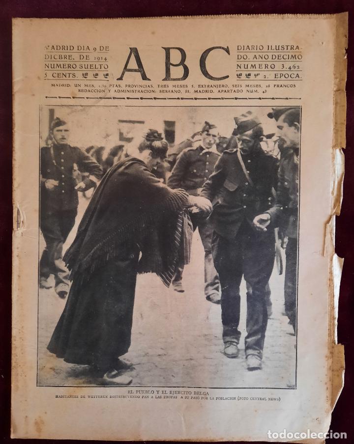Coleccionismo de Revistas y Peri&oacute;dicos: ABC N⁰ 3462 09-DICIEMBRE-1914 - I GUERRA MUNDIAL (VER FOTOS).