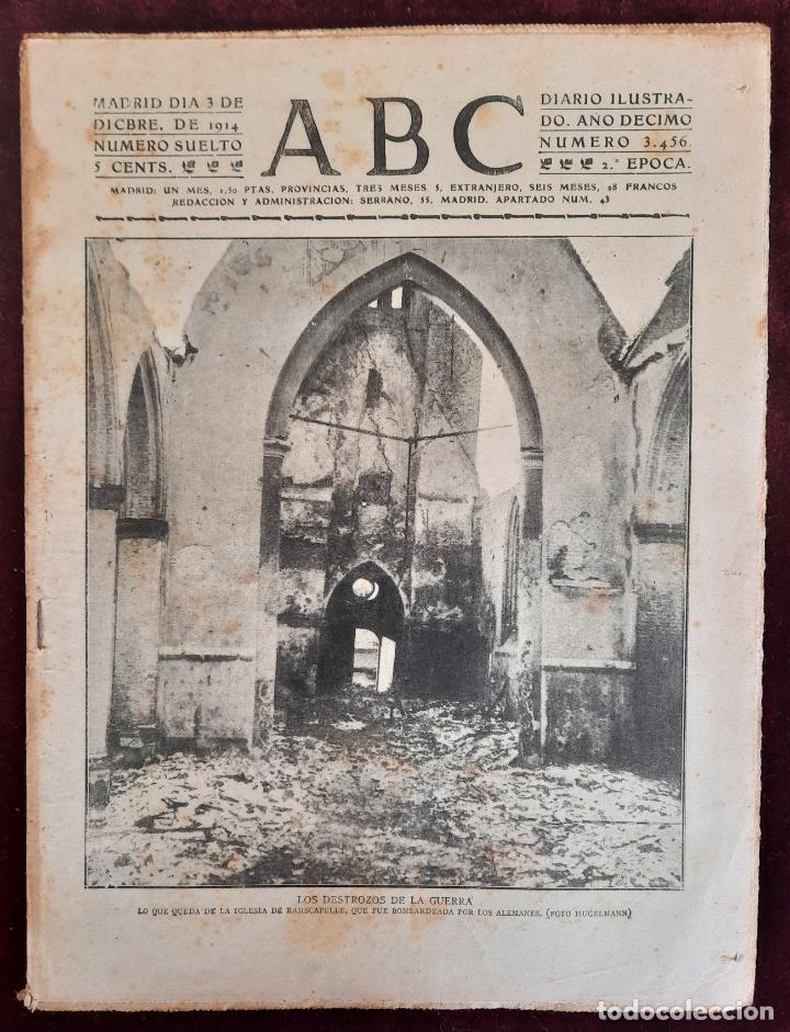Coleccionismo de Revistas y Peri&oacute;dicos: ABC N⁰ 3456 03-DICIEMBRE-1914 - I GUERRA MUNDIAL (VER FOTOS).