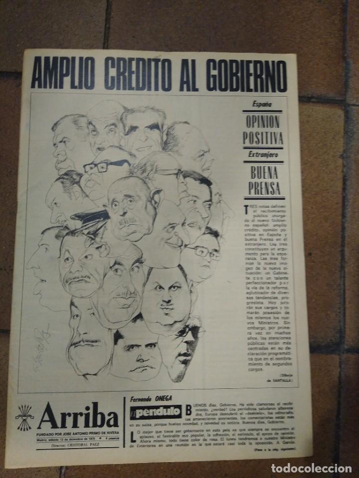 Collection Magazines and Newspapers: Peri&oacute;dico Arriba 13 diciembre 1975 Amplio consenso al gobierno