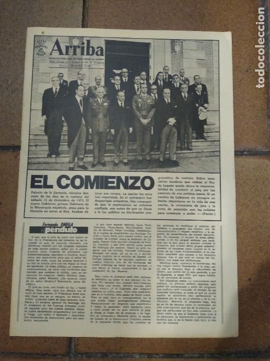 Coleccionismo de Revistas y Peri&oacute;dicos: Peri&oacute;dico Arriba 14 diciembre 1975 El comienzo