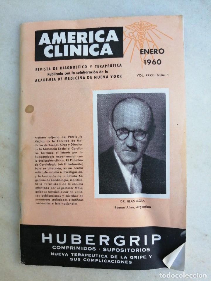 Coleccionismo de revistas y peri&oacute;dicos: Revista AMERICA CLINICA medicina medicamento m&eacute;dico enero a&ntilde;o 1960