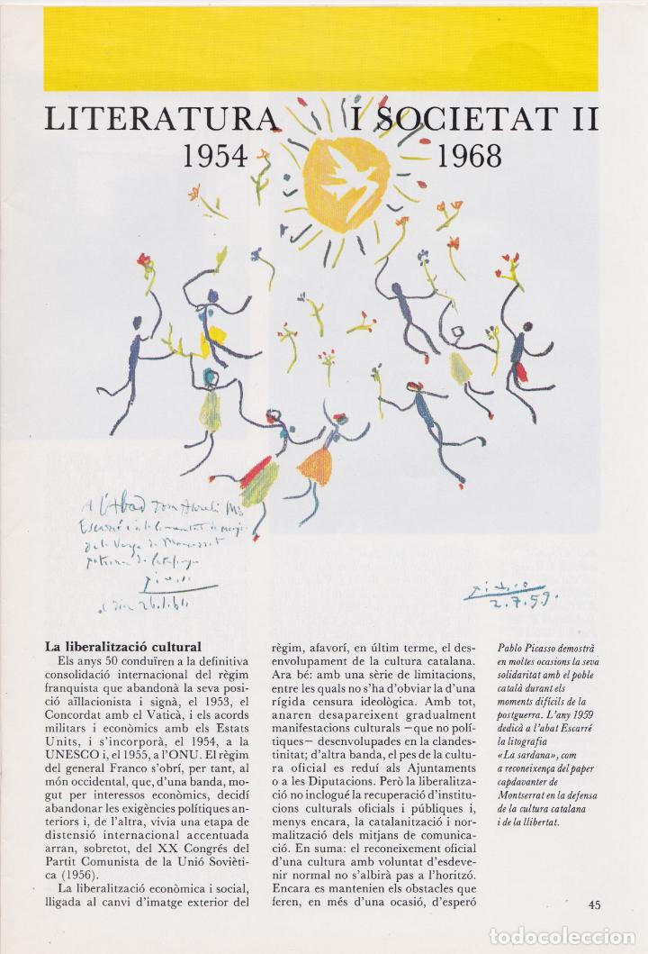 Collezionismo di Riviste e Giornali: LITERATURA i SOCIETAT, 1954/1968 &ndash; FASCICLE N&ordm;4 &ndash; HIST&Ograve;RIA DE LA LITERATURA CATALANA &ndash; 1984