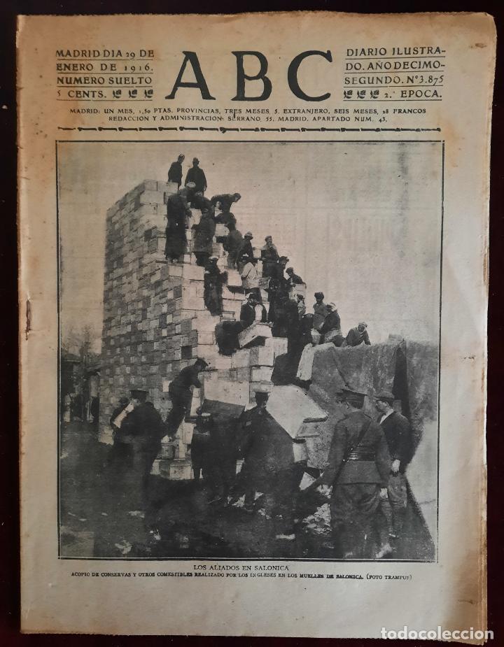 Coleccionismo de Revistas y Peri&oacute;dicos: ABC N⁰ 3875 29-ENERO-1916 - I GUERRA MUNDIAL (VER FOTOS).