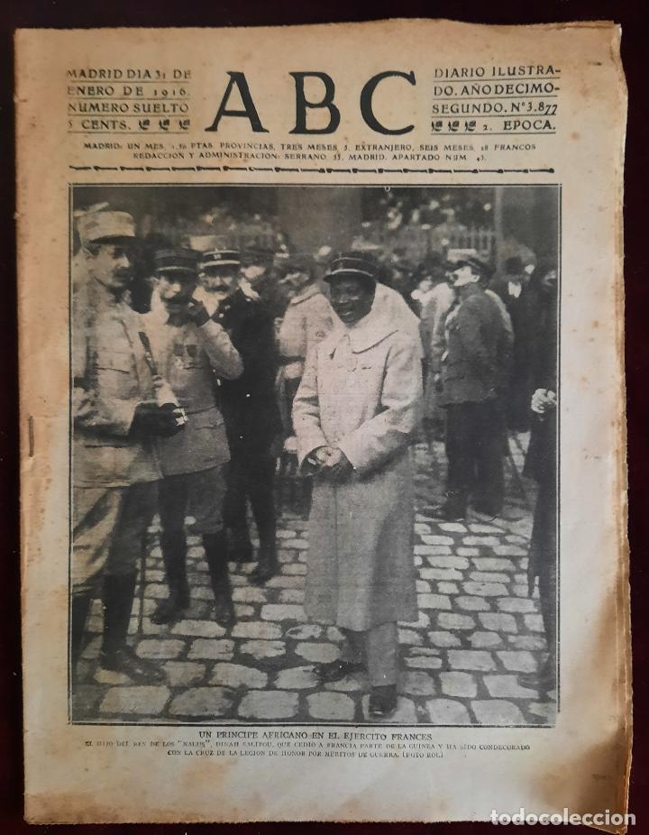 Coleccionismo de Revistas y Peri&oacute;dicos: ABC N⁰ 3877 31-ENERO-1916 - I GUERRA MUNDIAL (VER FOTOS).