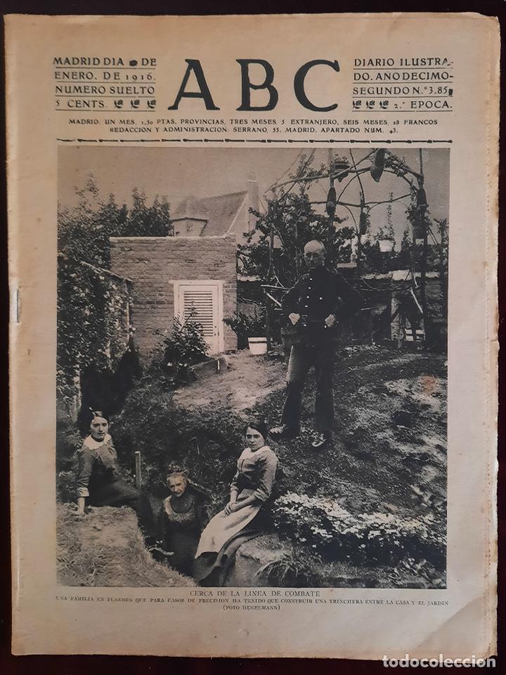 Coleccionismo de Revistas y Peri&oacute;dicos: ABC N⁰ 3857 11-ENERO-1916 - I GUERRA MUNDIAL (VER FOTOS).