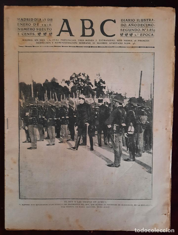 Coleccionismo de Revistas y Peri&oacute;dicos: ABC N⁰ 3859 13-ENERO-1916 - I GUERRA MUNDIAL (VER FOTOS).