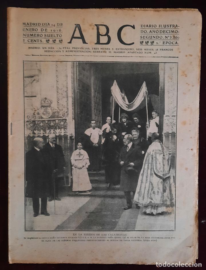 Coleccionismo de Revistas y Peri&oacute;dicos: ABC N⁰ 3860 14-ENERO-1916 - I GUERRA MUNDIAL (VER FOTOS).