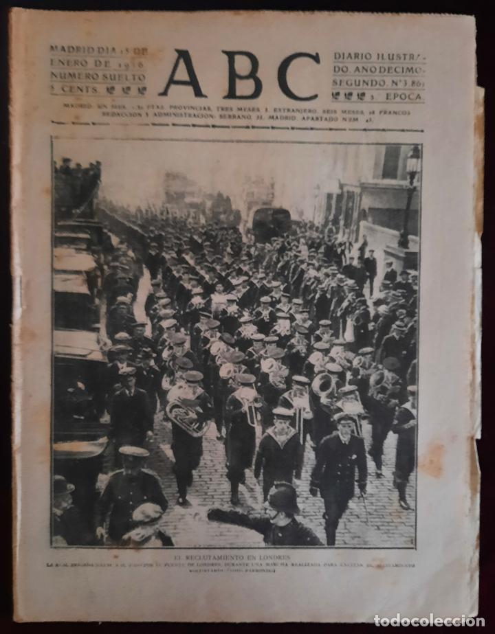 Coleccionismo de Revistas y Peri&oacute;dicos: ABC N⁰ 3861 15-ENERO-1916 - I GUERRA MUNDIAL (VER FOTOS).