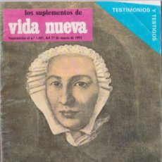 Coleccionismo de Revistas y Periódicos: LOS SUPLEMENTOS DE VIDA NUEVA – Nº1887 – 27 MARZO 1993 – (CLAUDINA THEVENET)