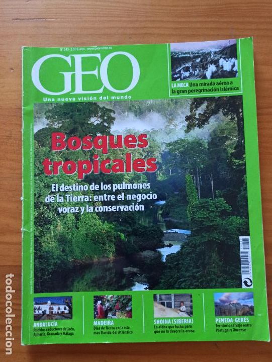 Colecionismo de Revistas e Jornais: REVISTA GEO N&ordm; 243 - BOSQUES TROPICALES (IS)