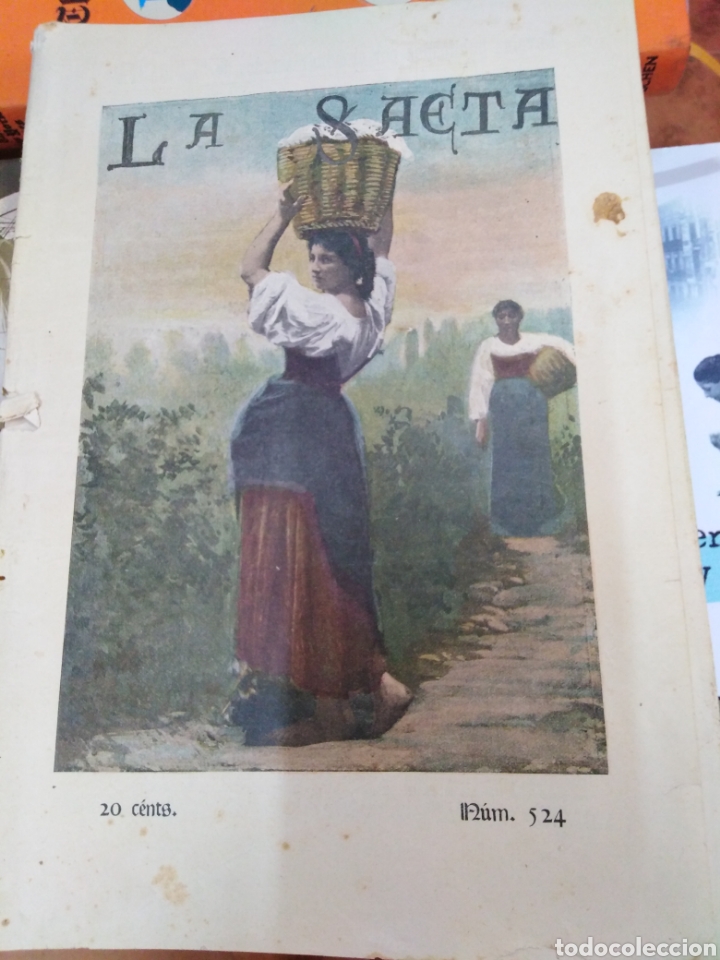 Collection Magazines and Newspapers: SEMANARIO ILUSTRADO-LA SAETA 1900 N&deg;524