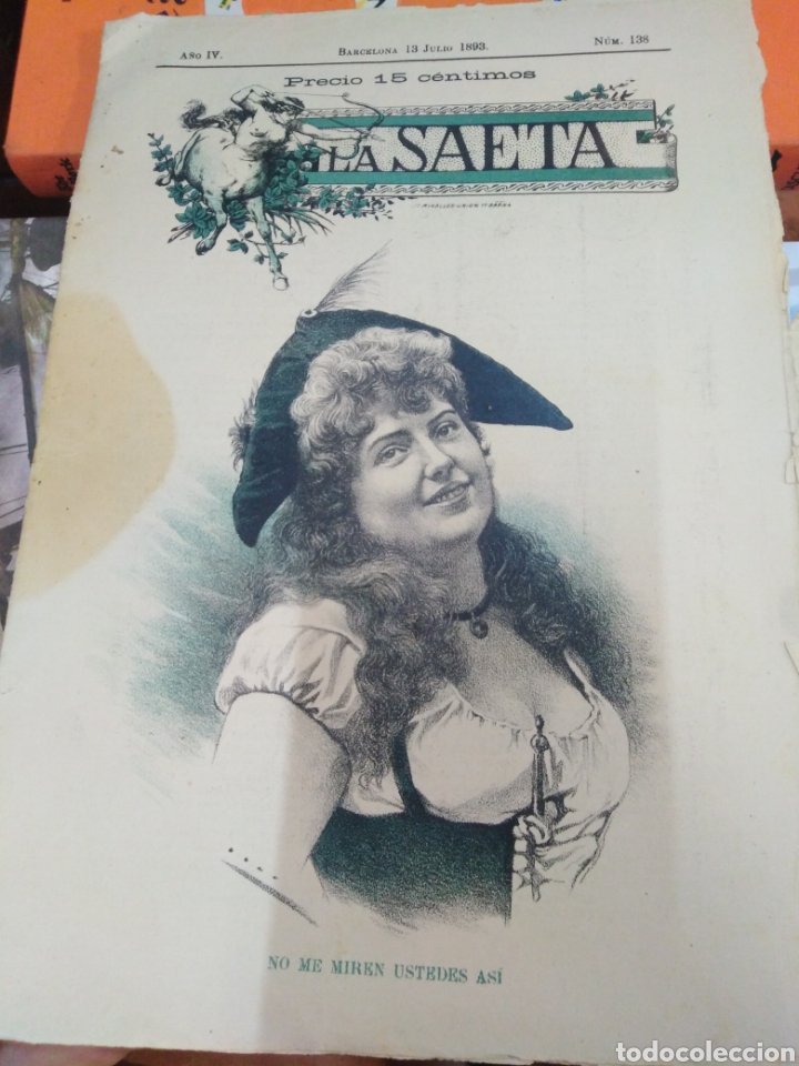 Sammeln von Zeitschriften und Zeitungen: LA SAETA/SEMANARIO ILUSTRADO 1893 N&deg;138