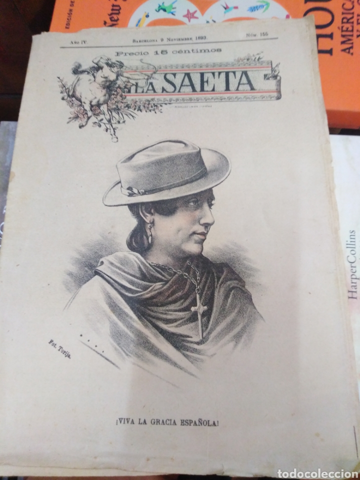 Sammeln von Zeitschriften und Zeitungen: LA SAETA/SEMANARIO ILUSTRADO 1893 N&deg;155