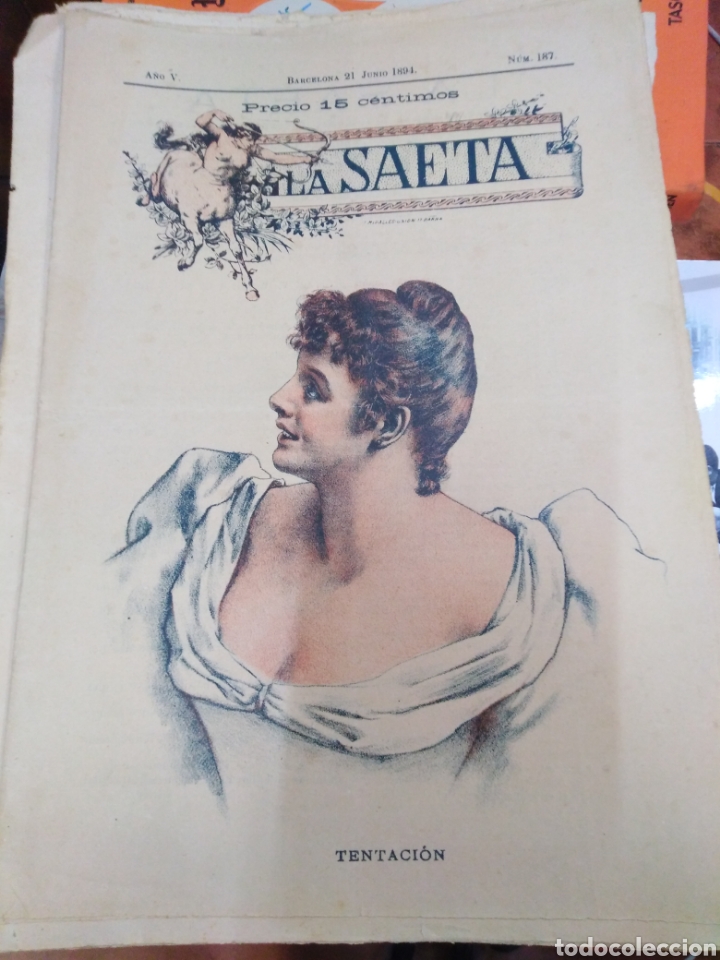 Collection Magazines and Newspapers: LA SAETA/SEMANARIO ILUSTRADO 1894 N&deg;187