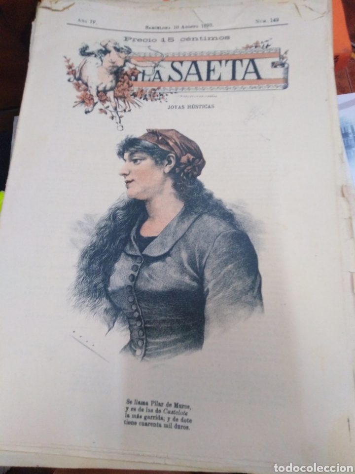 Collection Magazines and Newspapers: LA SAETA/SEMANARIO ILUSTRADO 1893 N&deg;142
