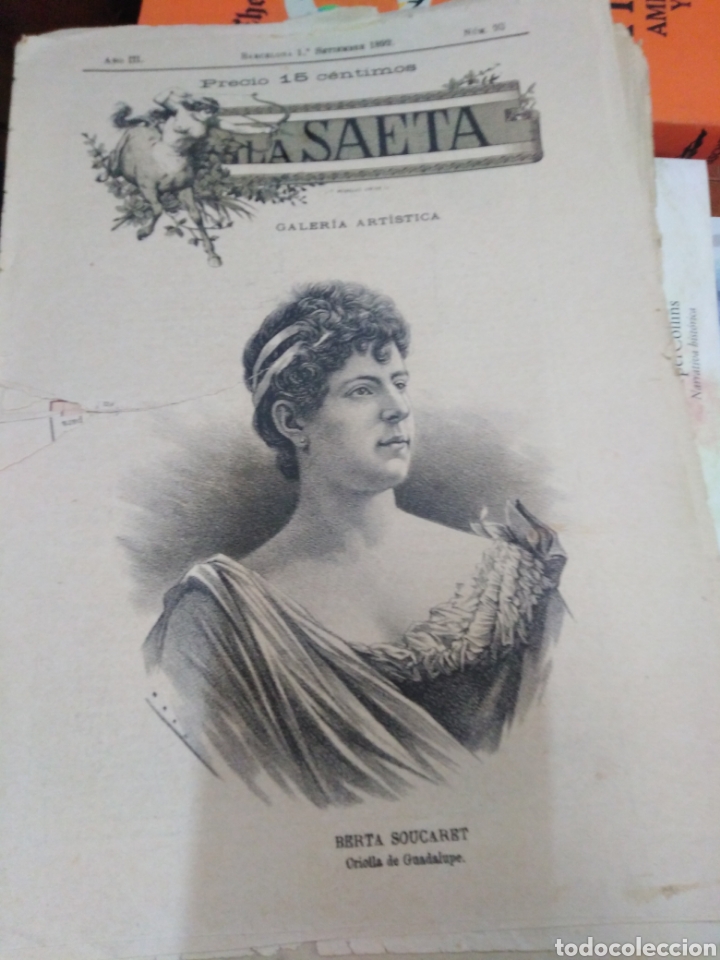 Coleccionismo de Revistas y Peri&oacute;dicos: LA SAETA/SEMANARIO ILUSTRADO 1892 N&deg;93