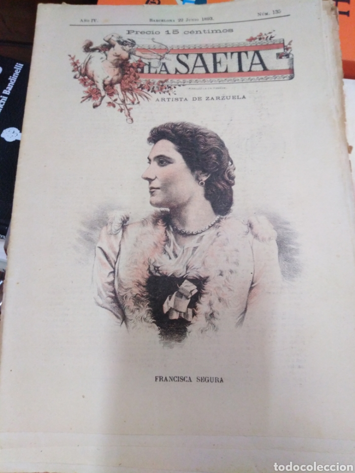 Sammeln von Zeitschriften und Zeitungen: LA SAETA/SEMANARIO ILUSTRADO 1893 N&deg;135