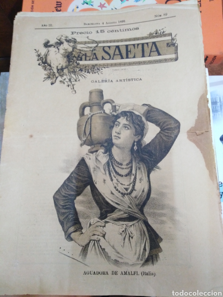 Sammeln von Zeitschriften und Zeitungen: LA SAETA/SEMANARIO ILUSTRADO 1892 N&deg;89