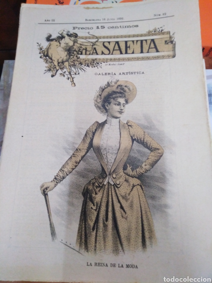 Sammeln von Zeitschriften und Zeitungen: LA SAETA/SEMANARIO ILUSTRADO 1892 N&deg;82