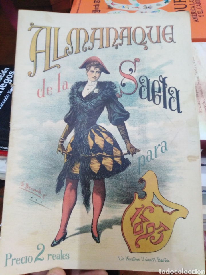 Colecionismo de Revistas e Jornais: ALMANAQUE DE LA SAETA PARA 1893 N&deg;104